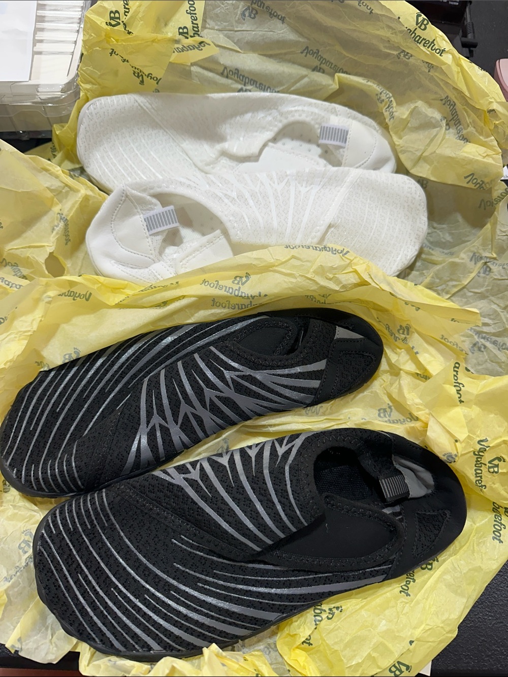 Women's Black & White Slip-On Water Shoes - Lightweight Comfort
